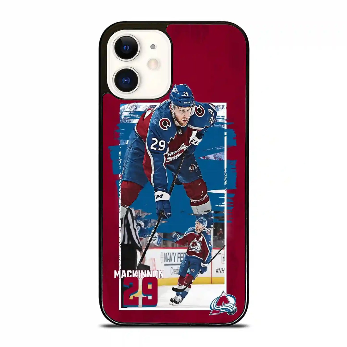 Colorado Avalanche Mac Kinnon Retro iPhone 12 Mini Case