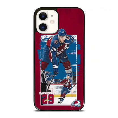 Colorado Avalanche Mac Kinnon Retro iPhone 12 Case