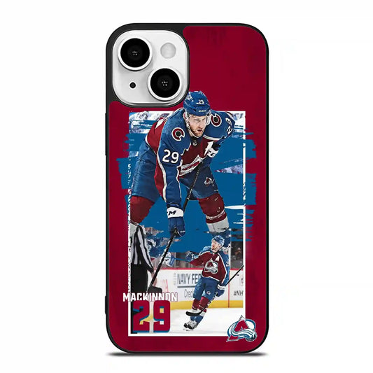 Colorado Avalanche Mac Kinnon Retro iPhone 13 Case