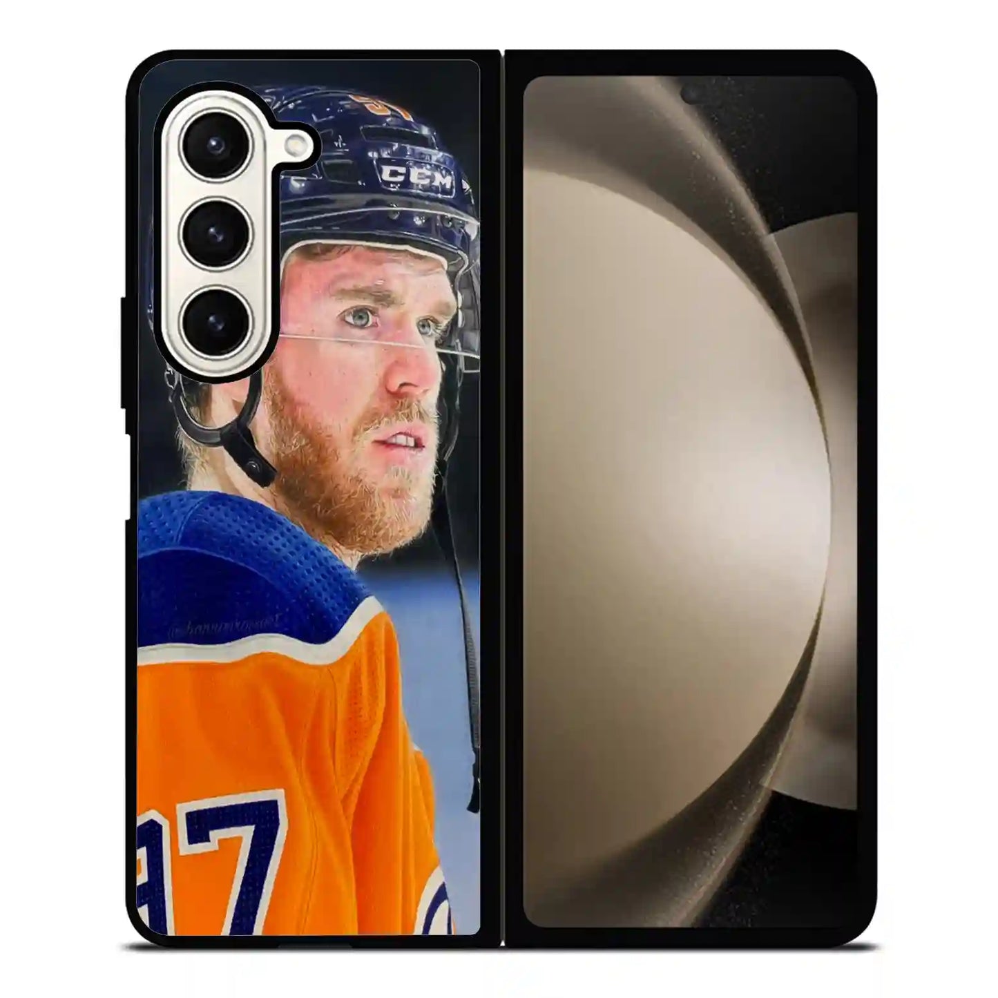 Connor Mcdavid Oilers Hockey Nhl Samsung Z6 Fold Case