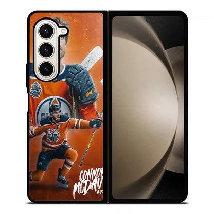 Connor Mcdavid Orange Samsung Z6 Fold Case