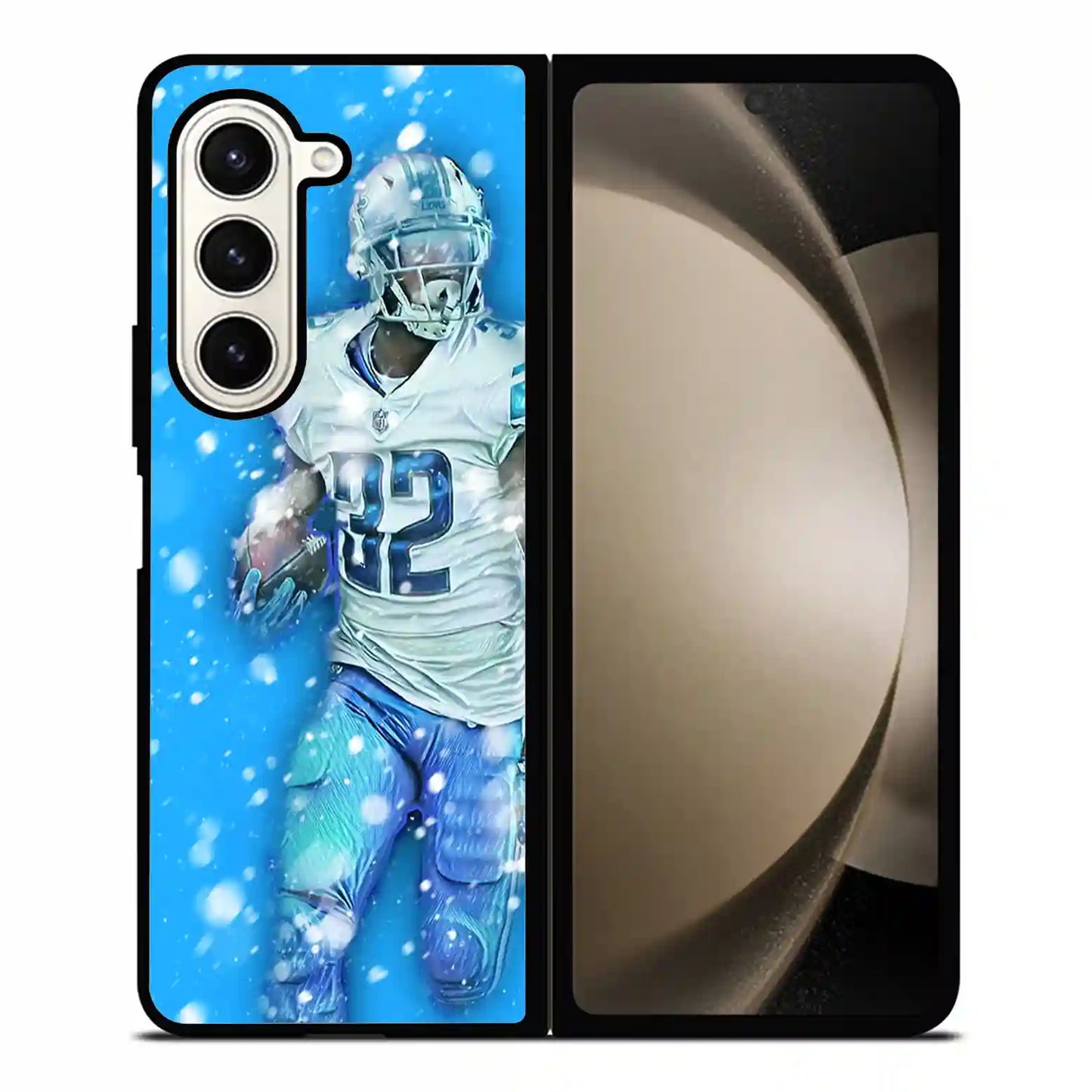 D'andre Swift Nfl Detroit Lions Samsung Z6 Fold Case