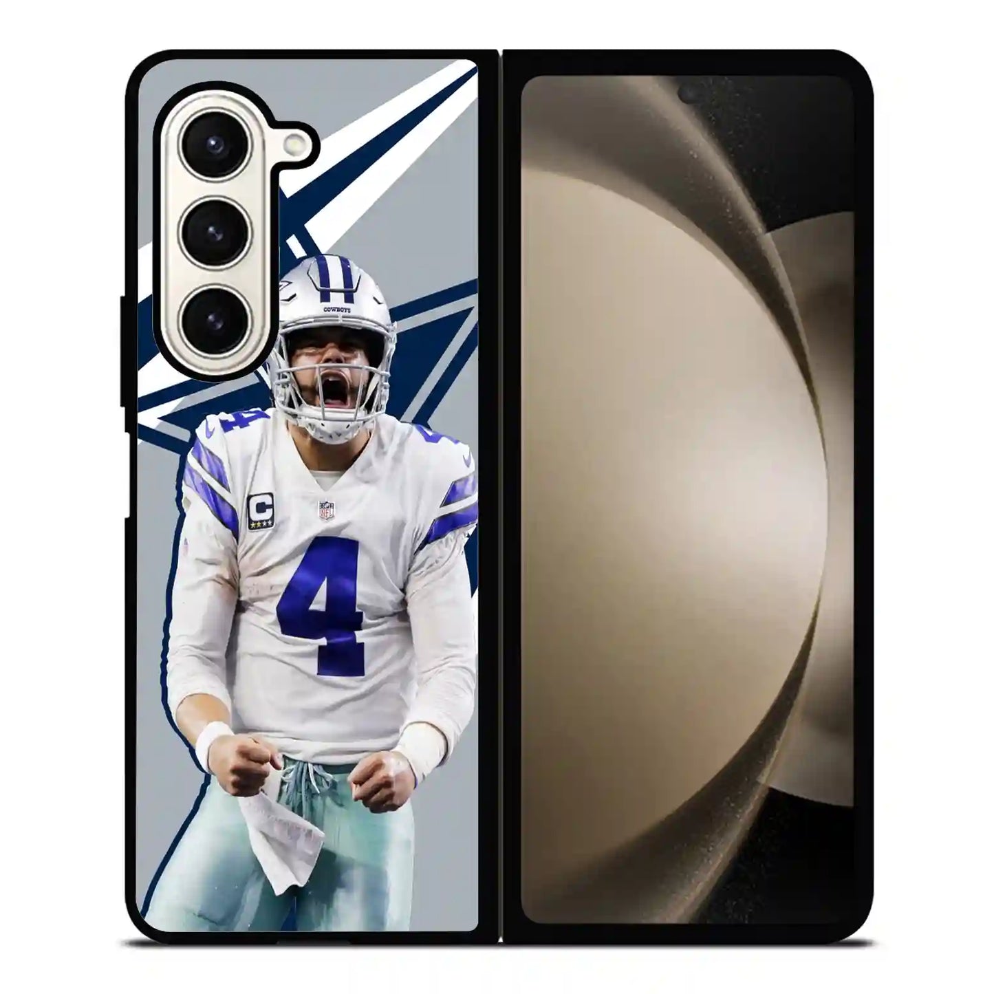 Dak Prescott Cowboys Football Samsung Z6 Fold Case