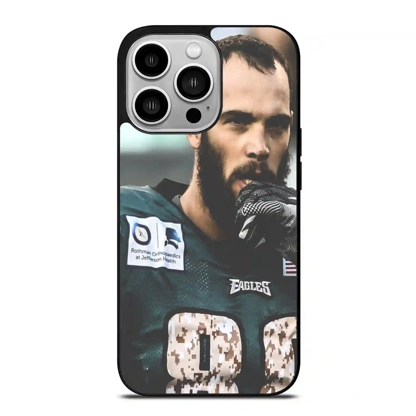 Dallas Goedert Eagles Face iPhone 14 Pro Case