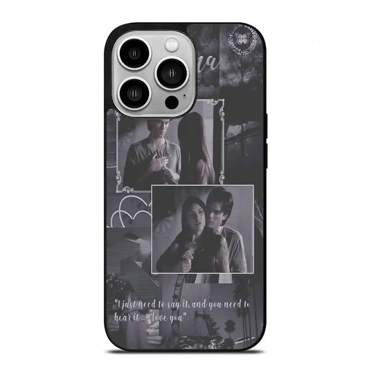 Damon Salvatore And Delena Color iPhone 14 Pro Case