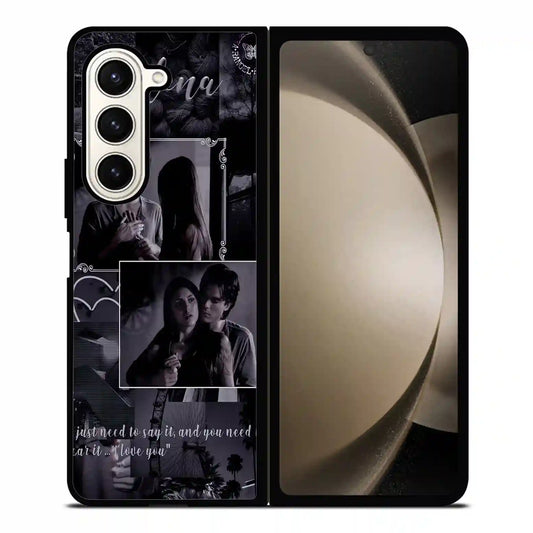 Damon Salvatore And Delena Color Samsung Z6 Fold Case