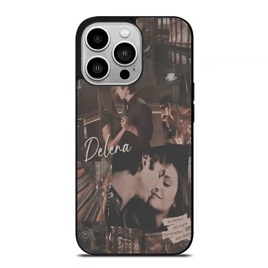 Damon Salvatore And Delena Colorful iPhone 14 Pro Case