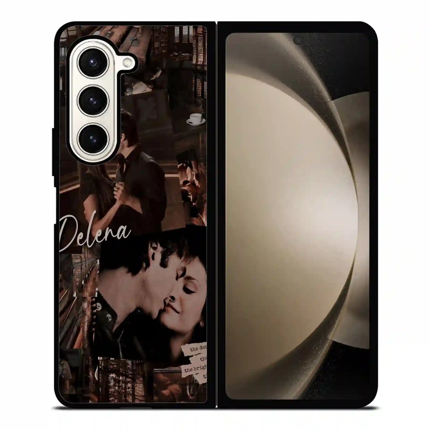 Damon Salvatore And Delena Colorful Samsung Z6 Fold Case