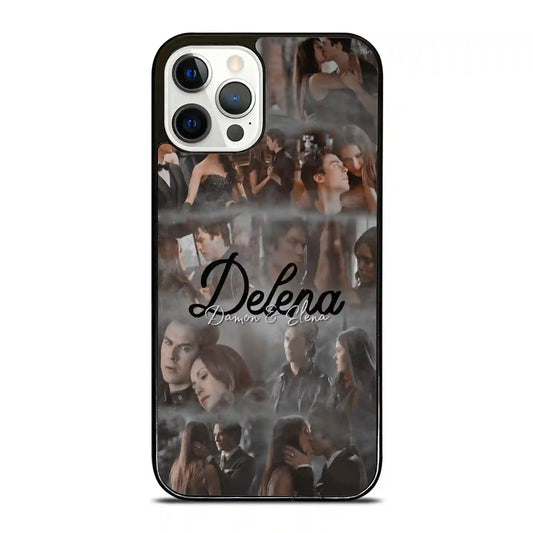 Damon Salvatore And Delena Retro iPhone 12 Pro Case