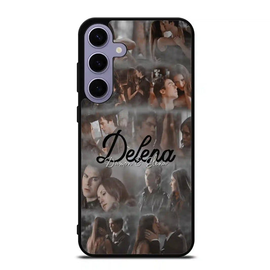 Damon Salvatore And Delena Retro Samsung Galaxy S24 Plus Case