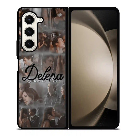 Damon Salvatore And Delena Retro Samsung Z6 Fold Case