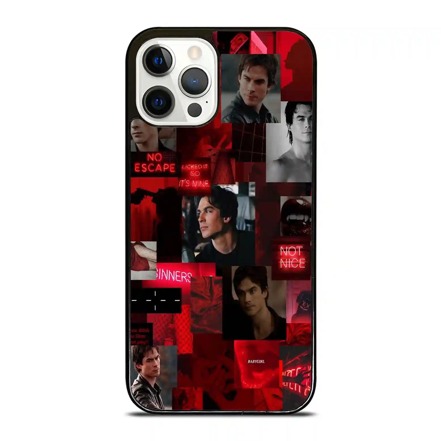 Damon Salvatore Retro iPhone 12 Pro Case