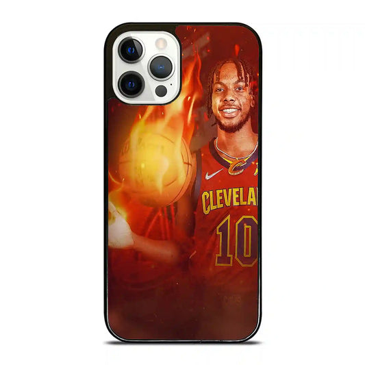 Darius Garland Basketball Fire iPhone 12 Pro Case