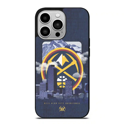 Denver Nuggets Colorful iPhone 14 Pro Case