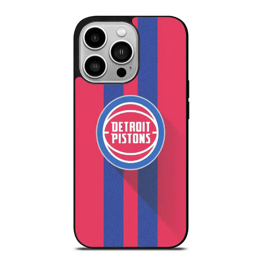 Detroit Pistons Colorful iPhone 14 Pro Case