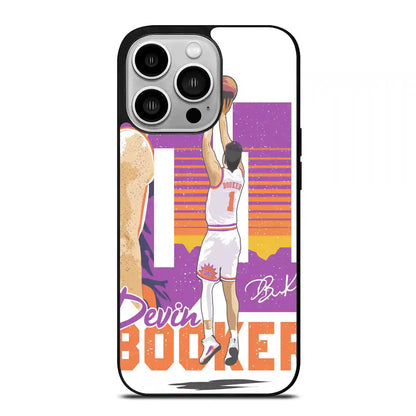 Devin Booker Cartoon iPhone 14 Pro Case