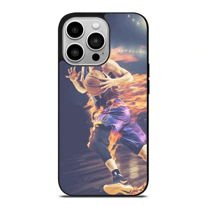 Devin Booker Fire iPhone 14 Pro Case