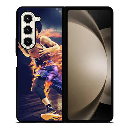 Devin Booker Fire Samsung Z6 Fold Case