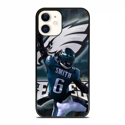 Devonta Smith Eagles Jump iPhone 12 Case