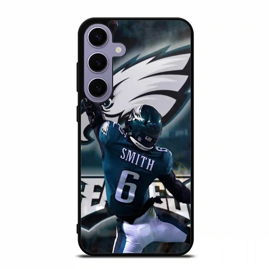 Devonta Smith Eagles Jump Samsung Galaxy S24 Plus Case