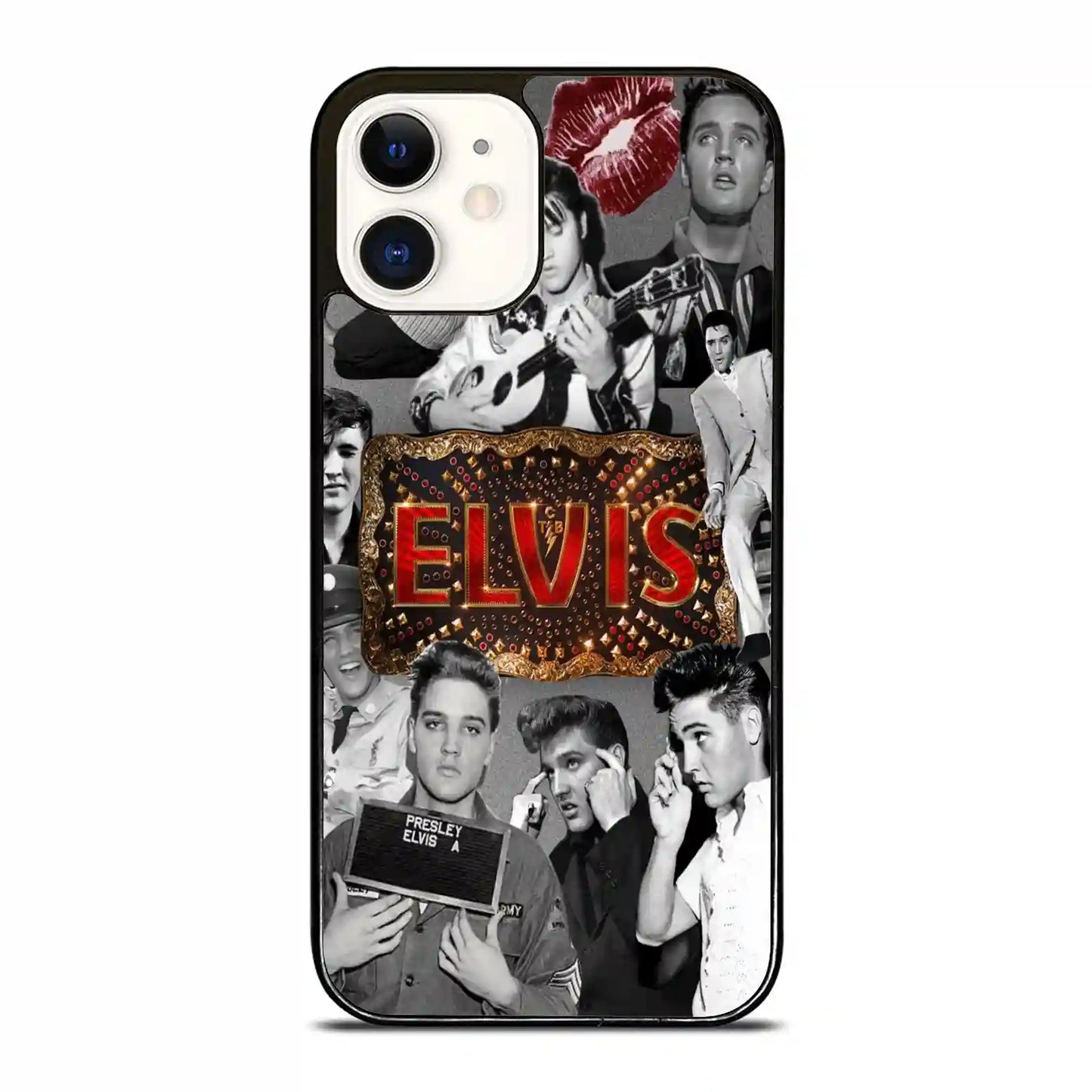 Elvis King Of Rock Retro iPhone 12 Case