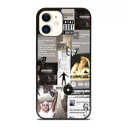 Eminem Print Aesthetic iPhone 12 Case