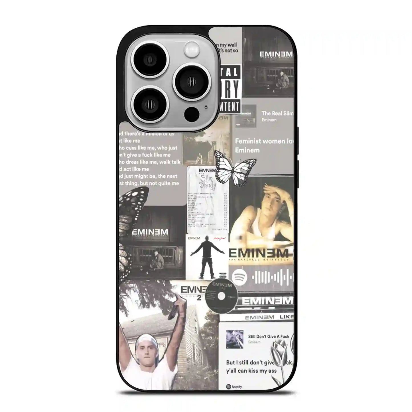 Eminem Print Aesthetic iPhone 14 Pro Case