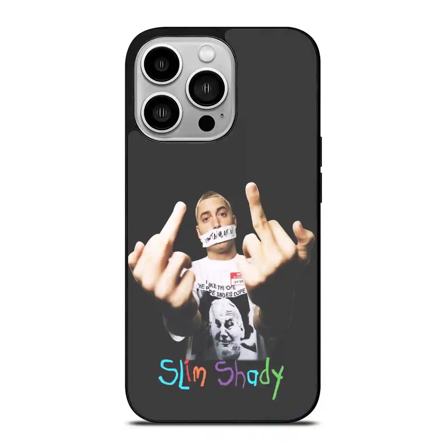 Eminem Print Color iPhone 14 Pro Case