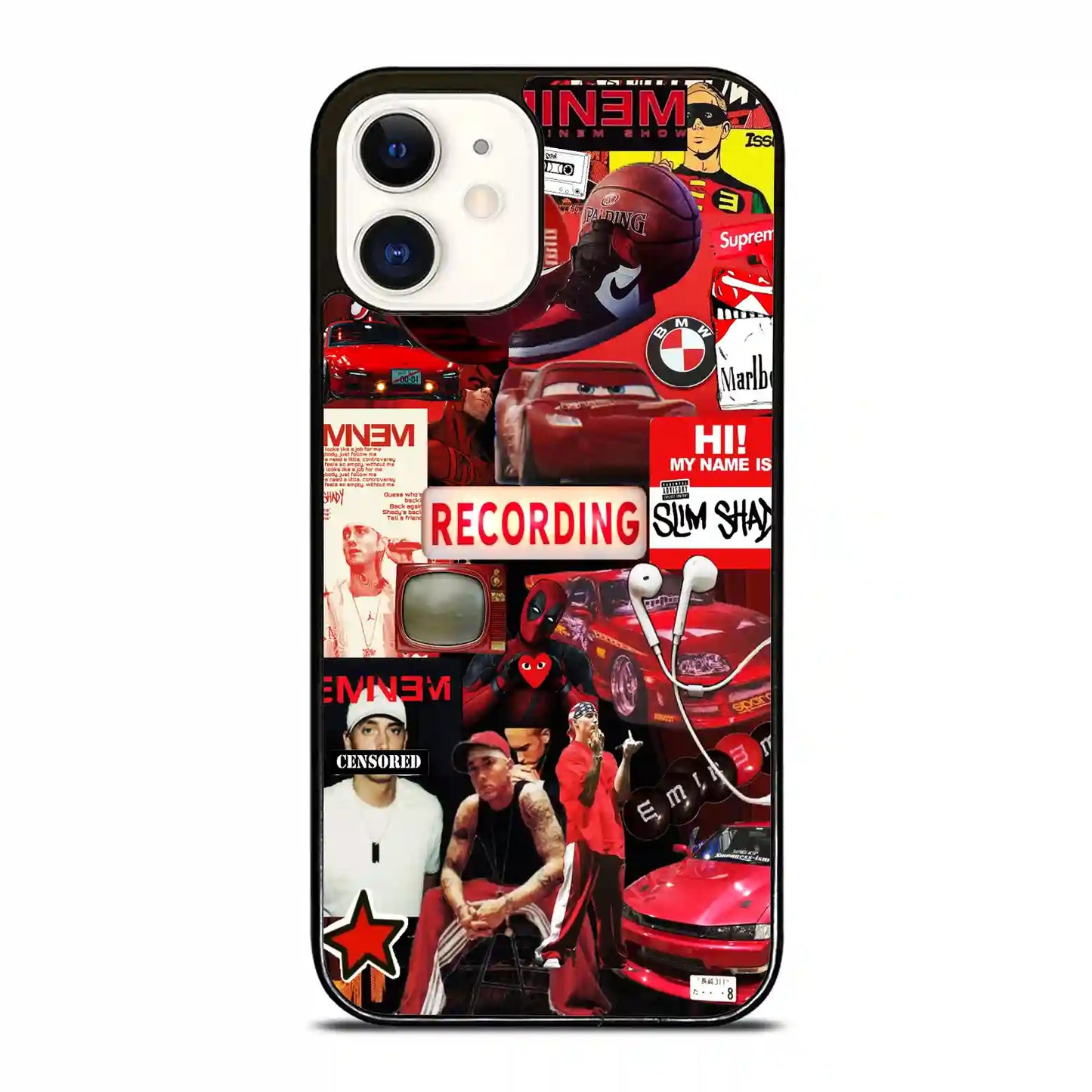 Eminem Print Colorfull iPhone 12 Case