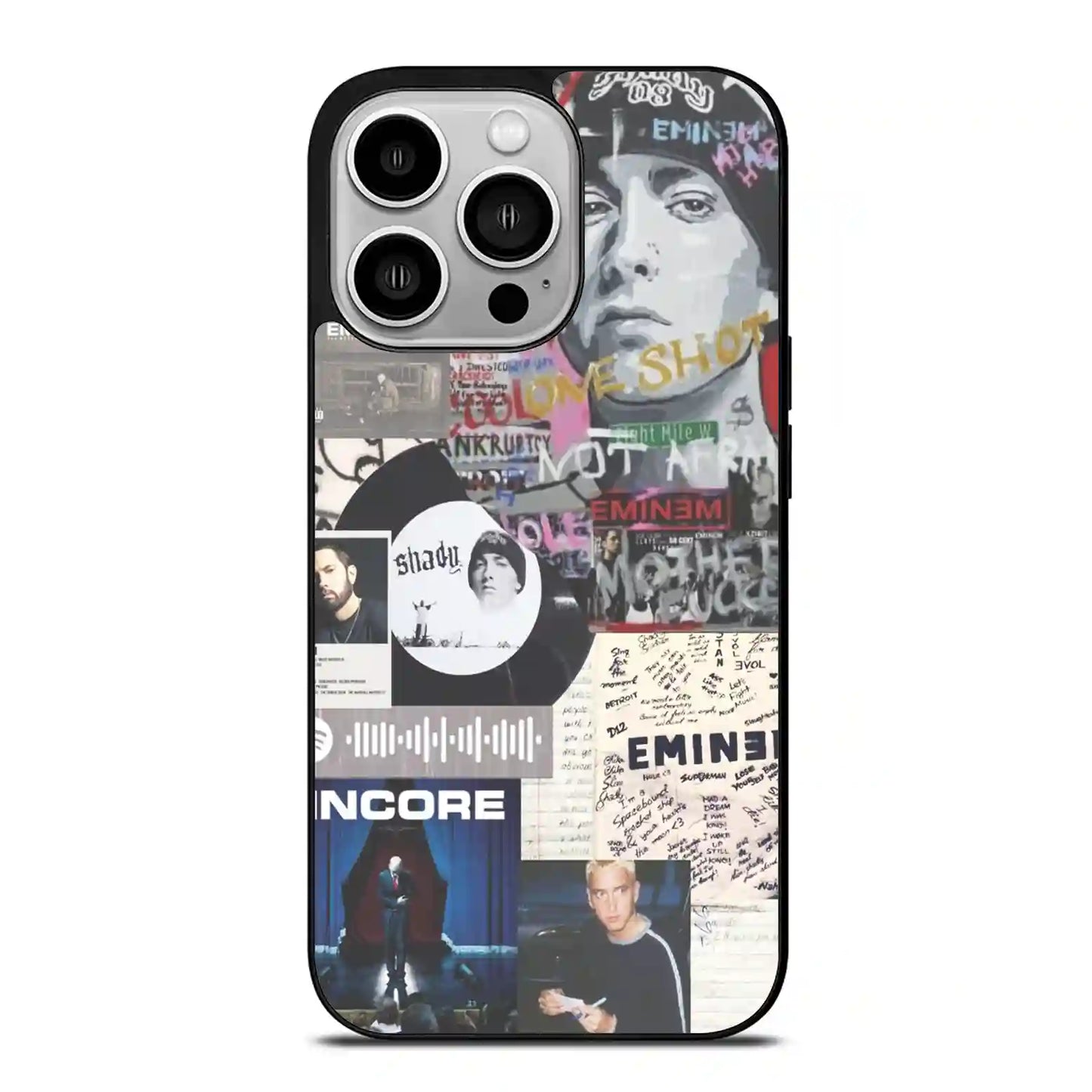 Eminem Print Vintage iPhone 14 Pro Case