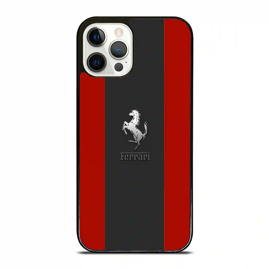 Ferrari Stripe Retro iPhone 12 Pro Case