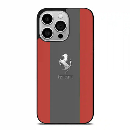 Ferrari Stripe Retro iPhone 14 Pro Case