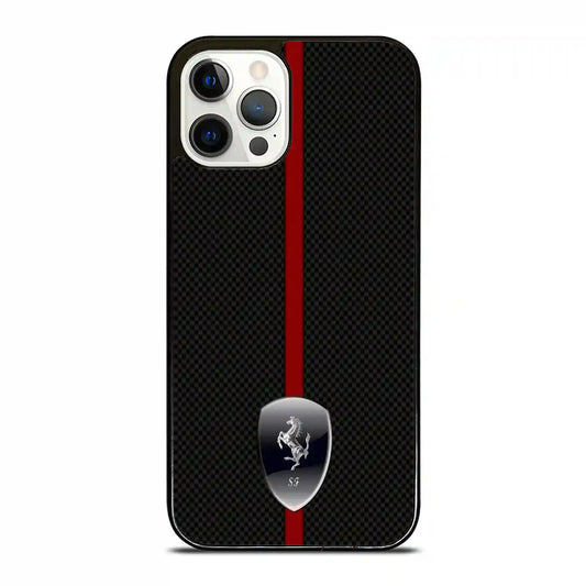 Ferrari Stripe Vintage iPhone 12 Pro Case