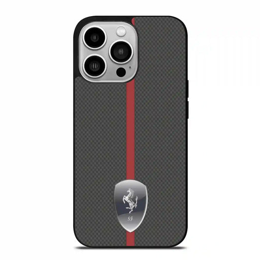 Ferrari Stripe Vintage iPhone 14 Pro Case