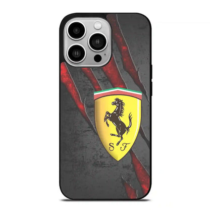 Ferrari Triangle Color iPhone 14 Pro Case