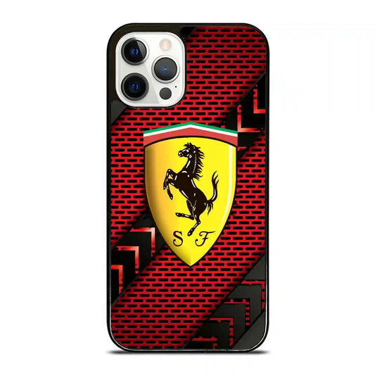 Ferrari Triangle Colorful iPhone 12 Pro Case