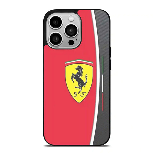 Ferrarri Red Color iPhone 14 Pro Case