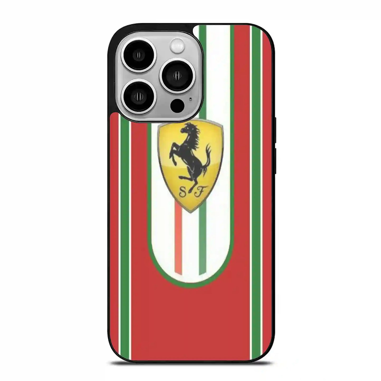 Ferrarri Red Retro iPhone 14 Pro Case