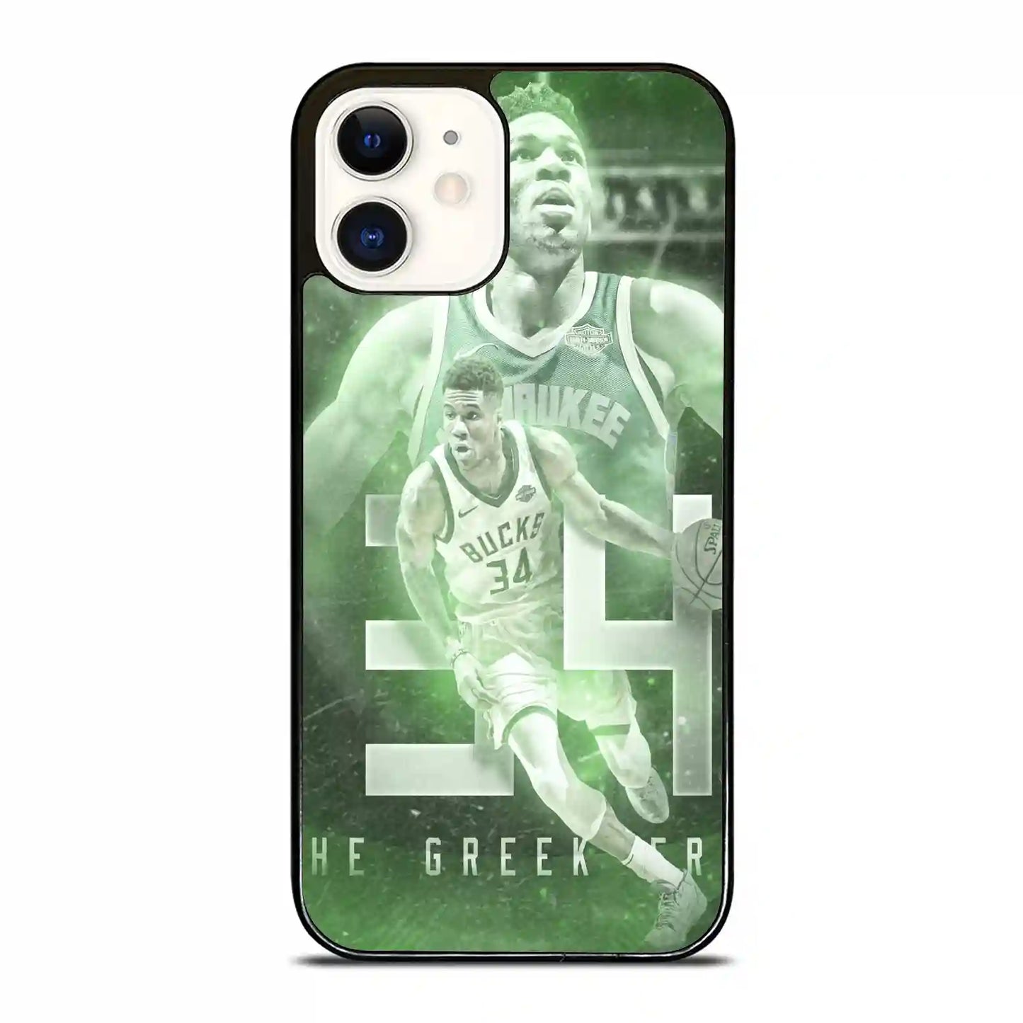 Giannis Antetokounmpo Basketball Bucks iPhone 12 Case