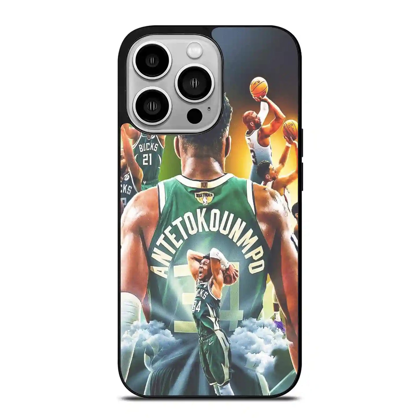 Giannis Antetokounmpo Basketball Nba iPhone 14 Pro Case