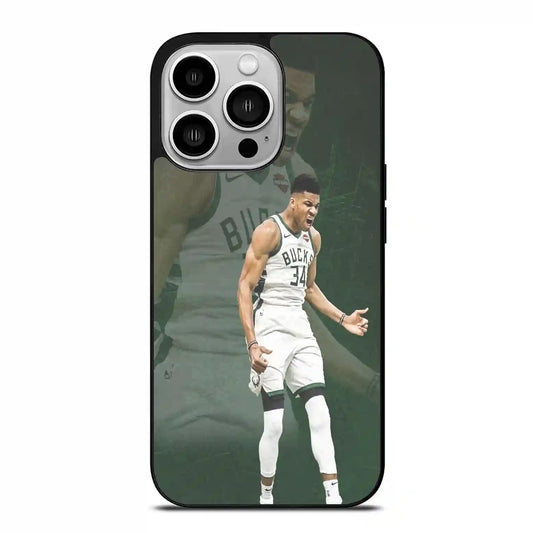 Giannis Antetokounmpo Bucks Basketball iPhone 14 Pro Case