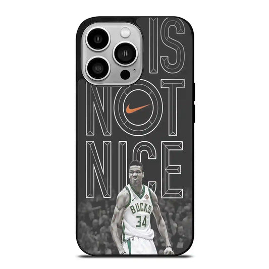 Giannis Antetokounmpo Ga Is Not Nice iPhone 14 Pro Case