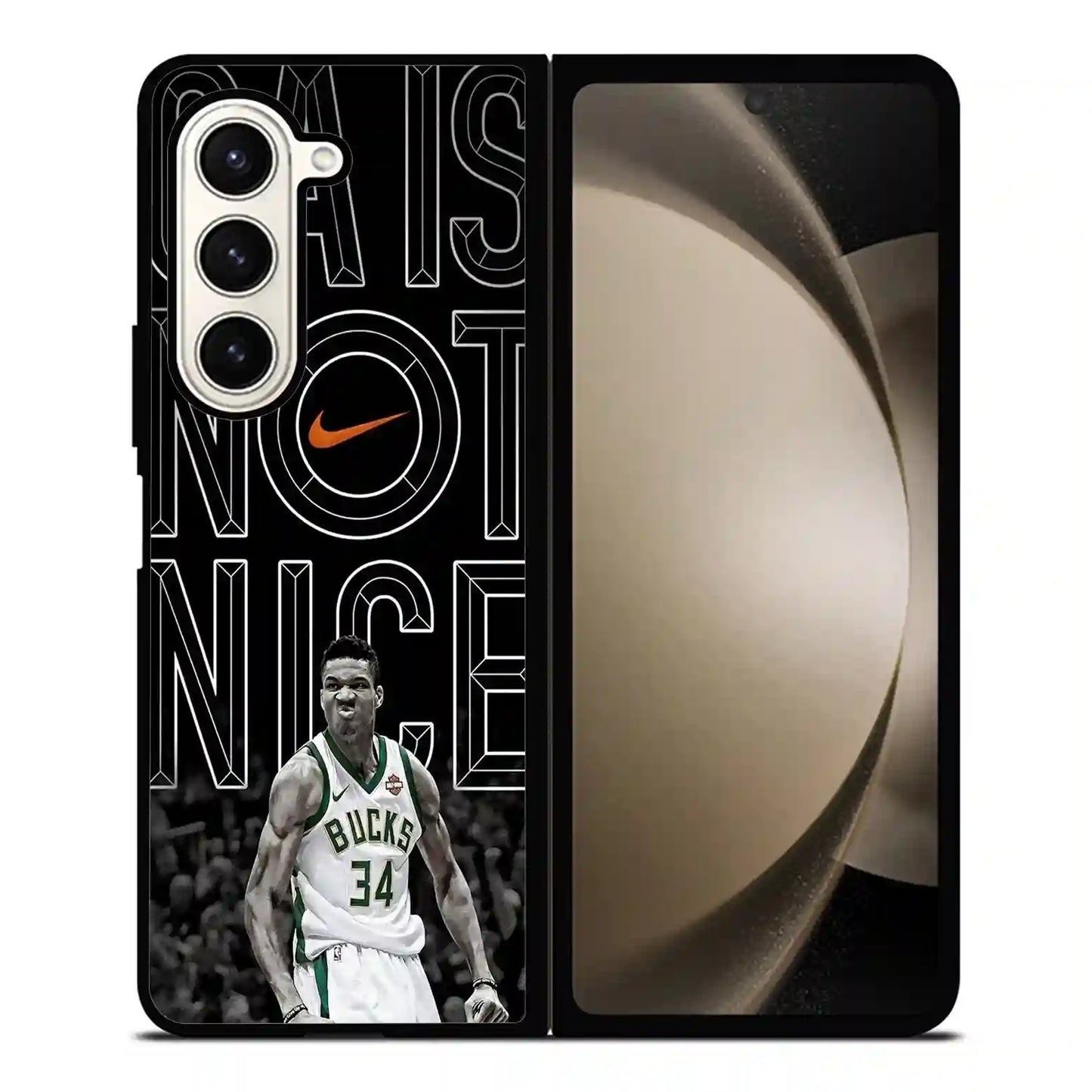 Giannis Antetokounmpo Ga Is Not Nice Samsung Z6 Fold Case