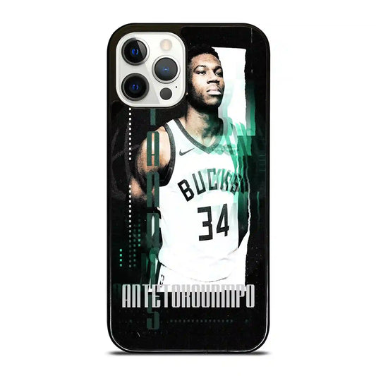 Giannis Antetokounmpo Nba Basketball Bucks iPhone 12 Pro Case