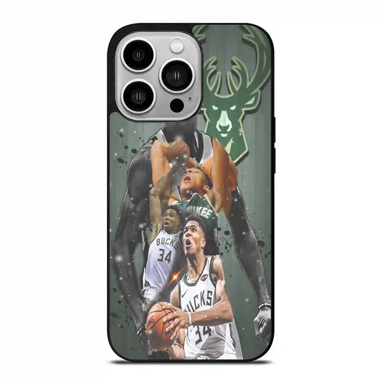 Giannis Antetokounmpo Nba Basketball iPhone 14 Pro Case