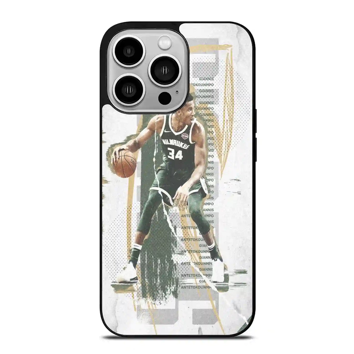 Giannis Antetokounmpo Retro iPhone 14 Pro Case