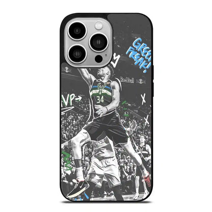 Giannis Antetokounmpo Shoot iPhone 14 Pro Case