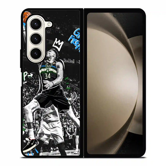 Giannis Antetokounmpo Shoot Samsung Z6 Fold Case