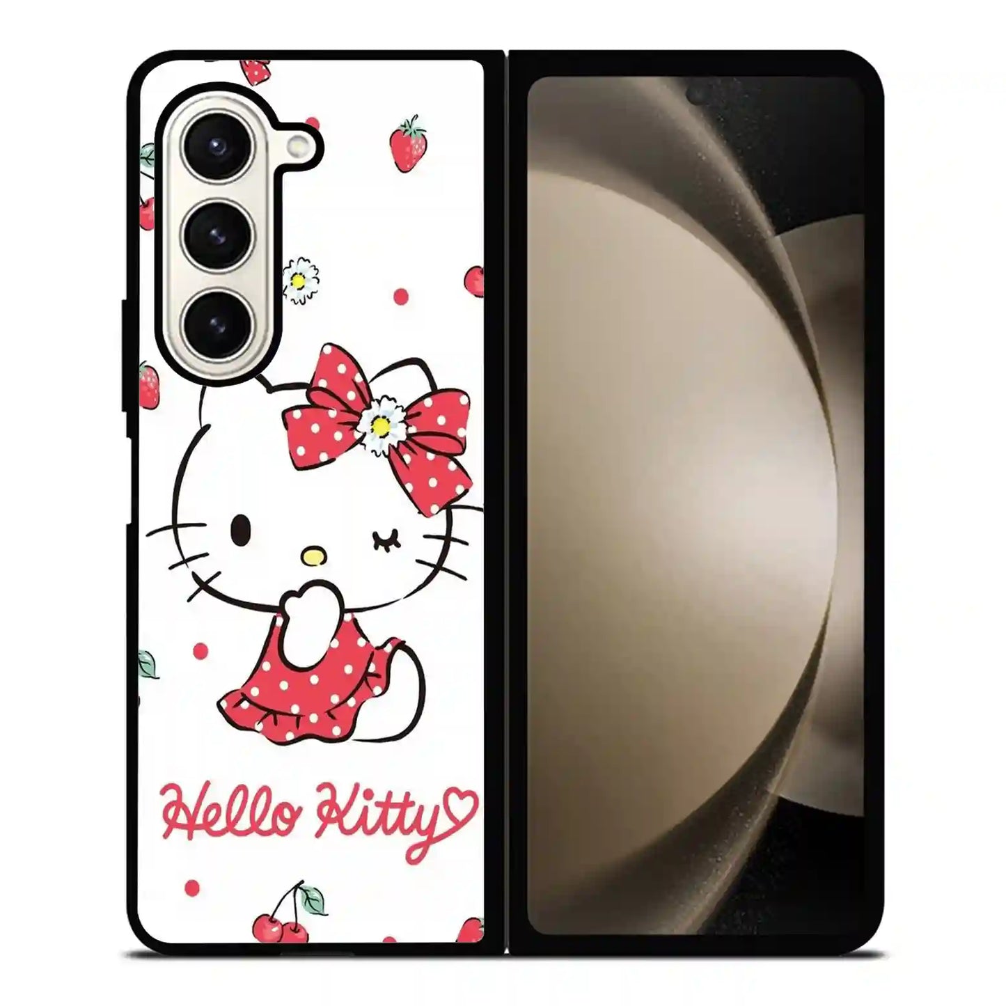 Hello Kitty Personalized Samsung Z6 Fold Case