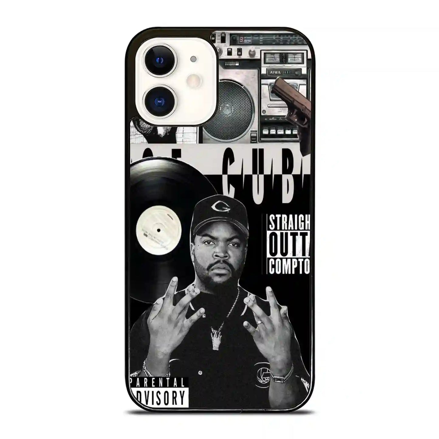 Ice Cube Print Retro iPhone 12 Case